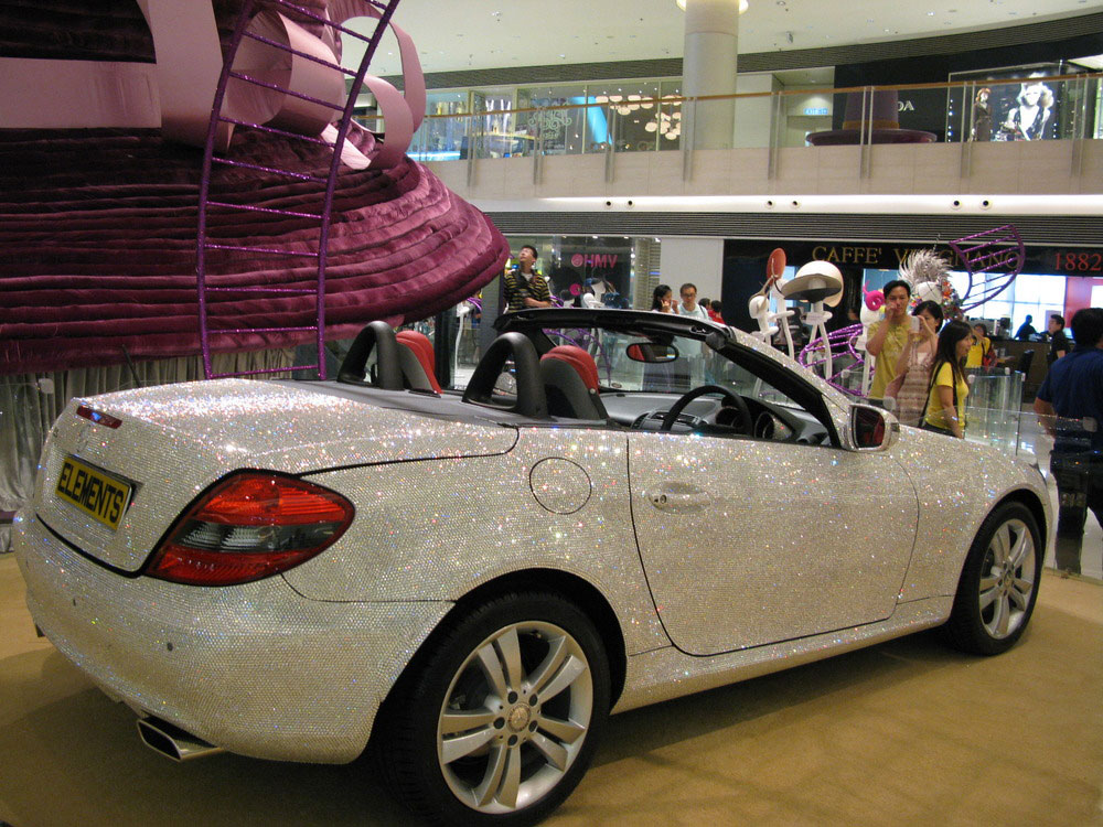 Swarovski Crystallized Mercedes SLK 200