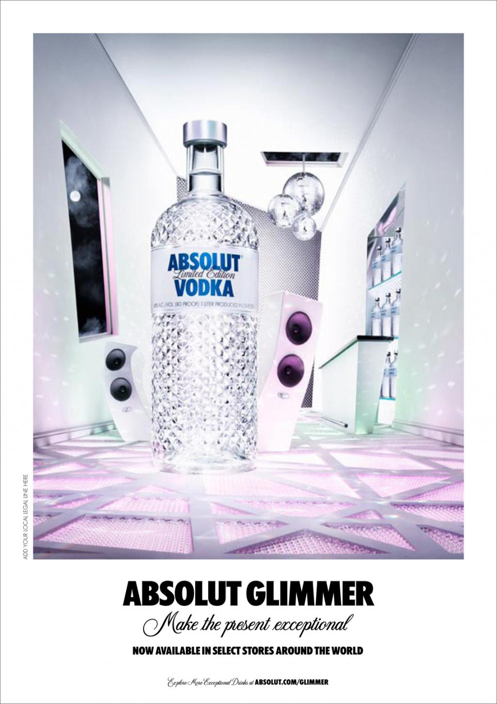 Absolut Vodka Glimmer Ad Campaign