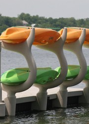 Modular Floating Dock - Kayak Rack