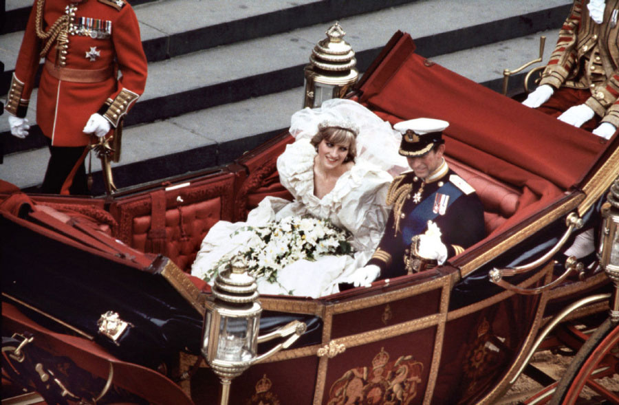 Princess Diana and Prince Charles in 1902 State Landau