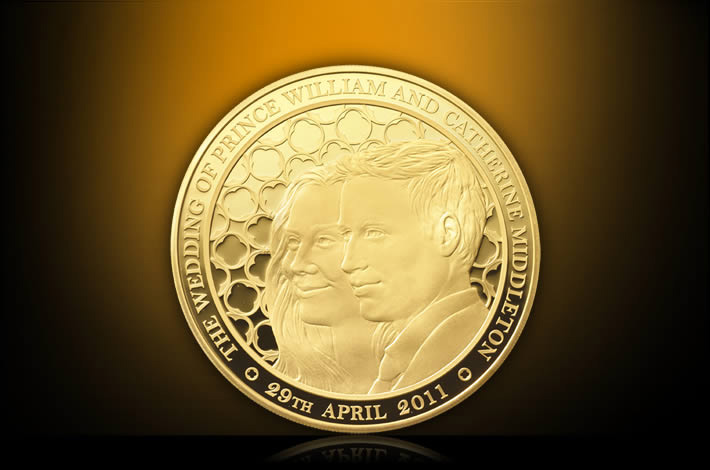 The Royal Wedding Gold Kilo coin by the Royal Mint
