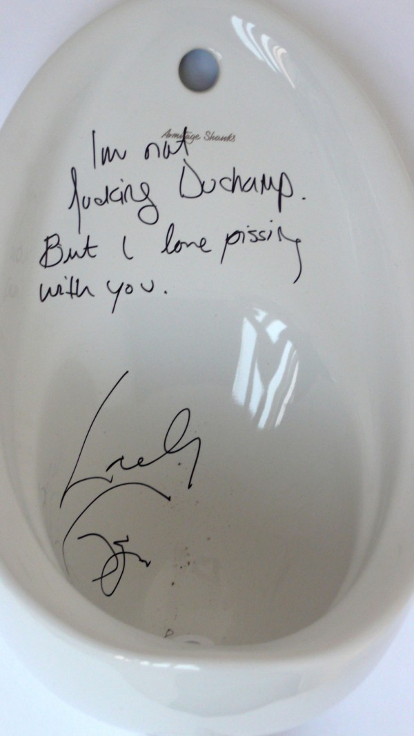 Lady Gaga Signed Urinal
