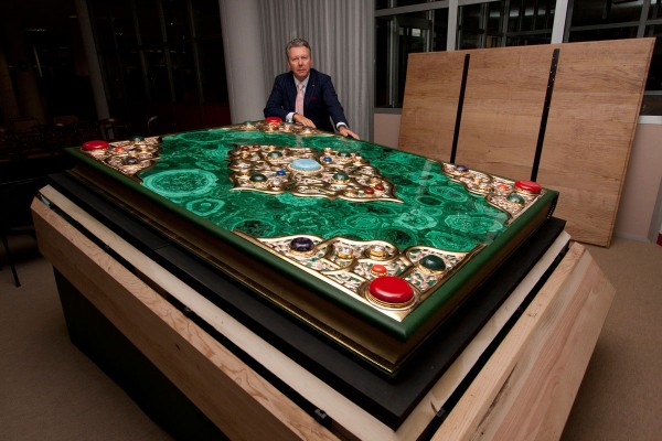 The World's largest Quran features gold, silver and precious stones