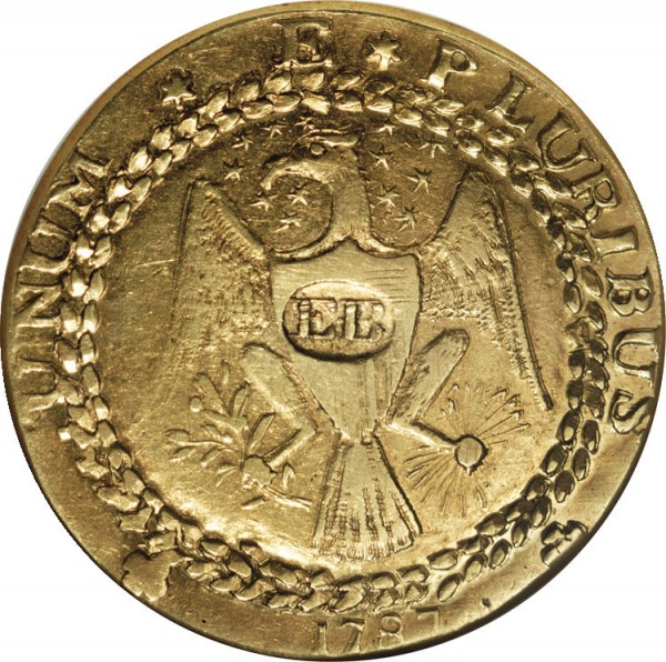 1787 Gold Brasher Doubloon Coin