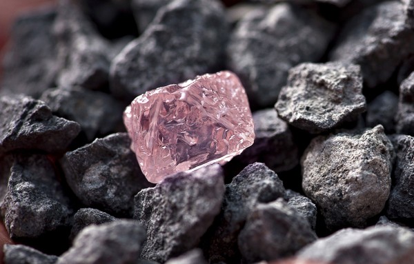 An Argyle Pink Jubilee diamond found by mining giant Rio Tinto is being cut and polished in Perth