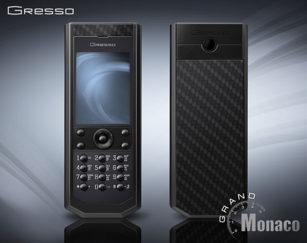 Gresso Grand Monaco Pure Black Carbon Phone