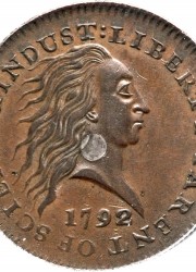 1792 Silver Center Cent