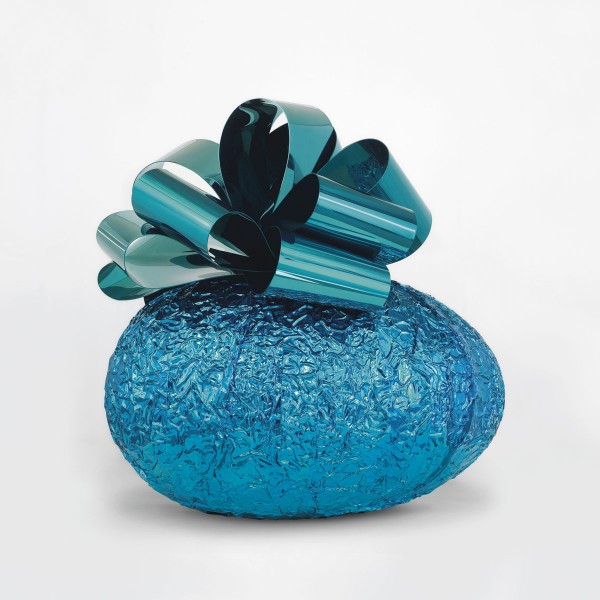 Jeff Koons' Baroque Egg with Bow (Blue/Turquoise)