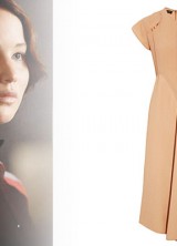 Jennifer Lawrence - Calvin Klein's Katniss Silk-crepe Dress