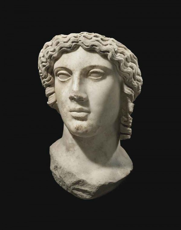 A Roman Marble Head of Apollo