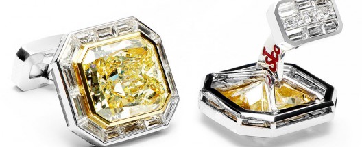 $4.2 Million Canary Diamond Cufflinks by Jacob & Co. – World’s Most Expensive