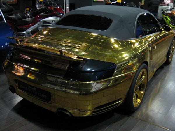 Gold Plated Porsche 996 Turbo Cabriolet on Sale for $61,000