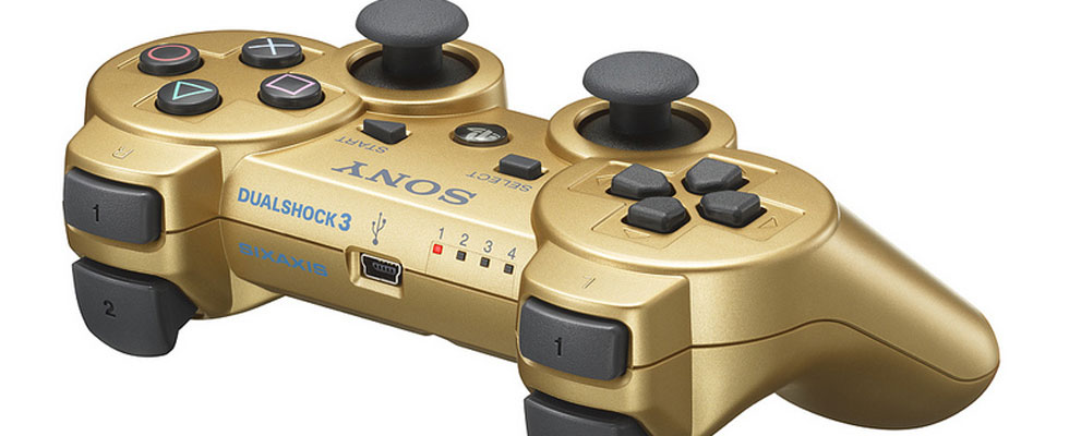 Limited Edition Sony Metallic Gold Dualshock 3 Controller