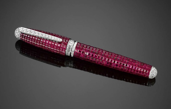 M.S. Rau Antiques Offers $595,000 Ruby and Diamond Fountain Pen