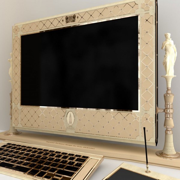 Apple iMac Ornamented with Precious Stones and Gold