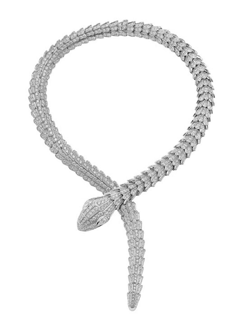 bulgari serpenti diamond necklace price