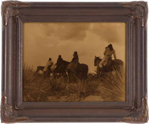 Edward S. Curtis, Photographer: "Before the Storm" Vintage Goldtone in Original Frame expected to bring $24,000+