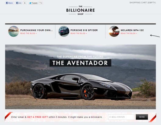 The Billionaire Shop – New Website for Ultra Rich