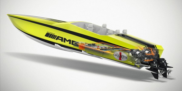 Cigarette AMG Electric Drive Powerboat