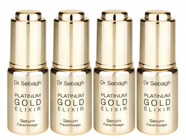 Dr Sebagh Platinum Gift Box contains with Gold and Platinum infused Anti-aging serum