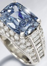Exquisite Bulgari blue diamond ring circa 1965 is expected to fetch over $2.3 million at Bonhams auction