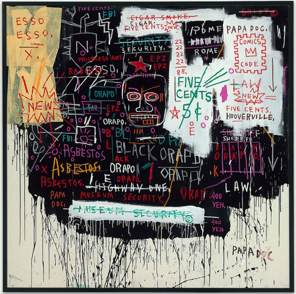 Museum Security (Broadway meltdown) by Jean-Michel Basquiat