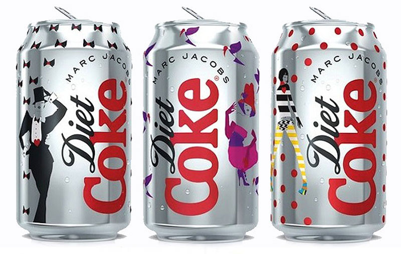 Striking Diet Coke Cans by Marc Jacobs