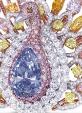 $100 Million Peacock Brooch by Graff Diamonds