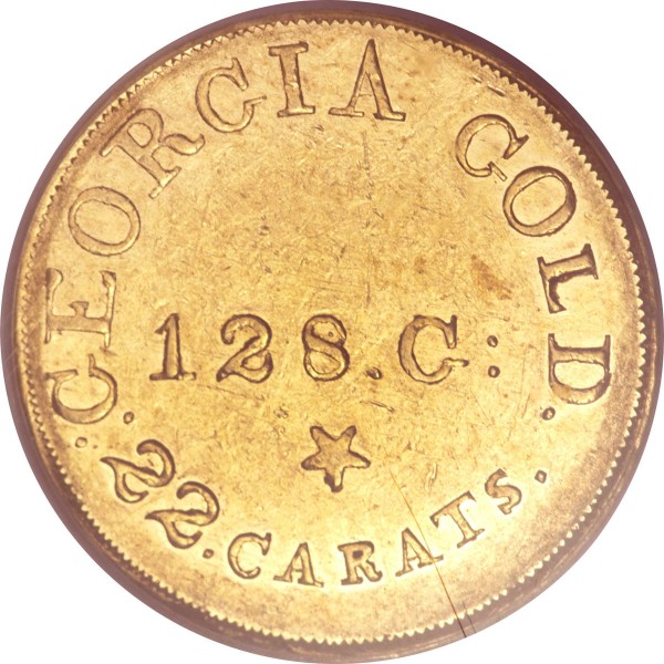 (1837-42) $5 C. Bechtler Five Dollar