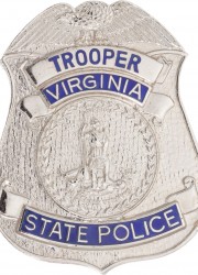 Elvis Presley Owned Virgina State Police Badge, part of his personal collection of police badges