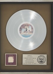 Led Zeppelin's platinum record award for The Song Remains the Same soundtrack album