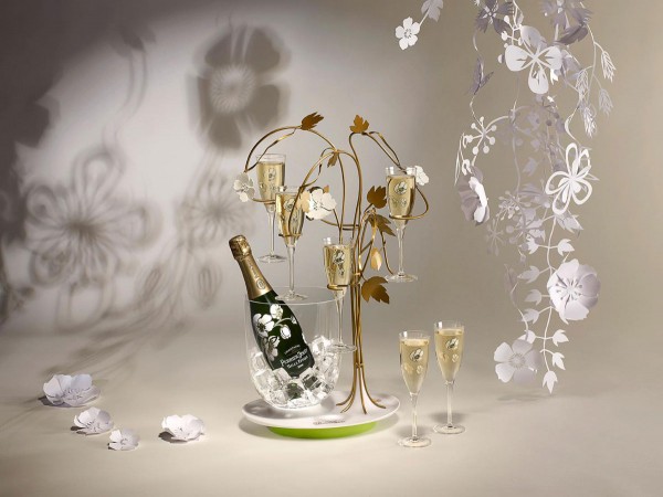 Tord Boontje glorifies champagne serving ritual with Perrier-Jouët Champagne Tree