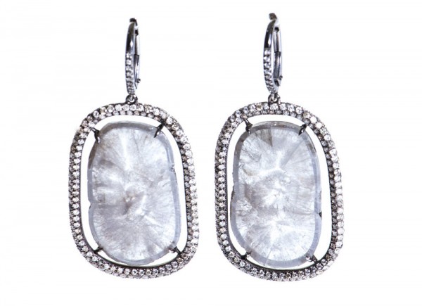 Susan Foster's Diamond Slice and Micro Pavé Earrings