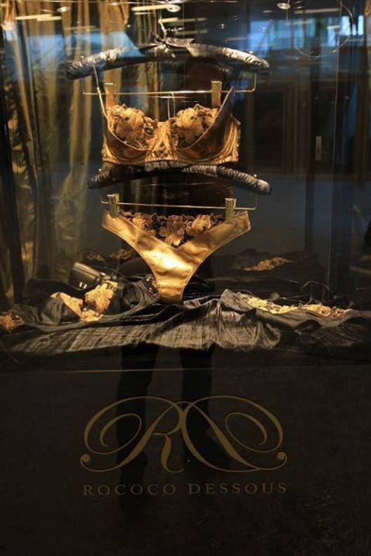 24-carat Gold Lingerie Collection by Rococo Dessous