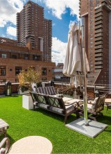 A Penthouse with a Backyard in Tribeca