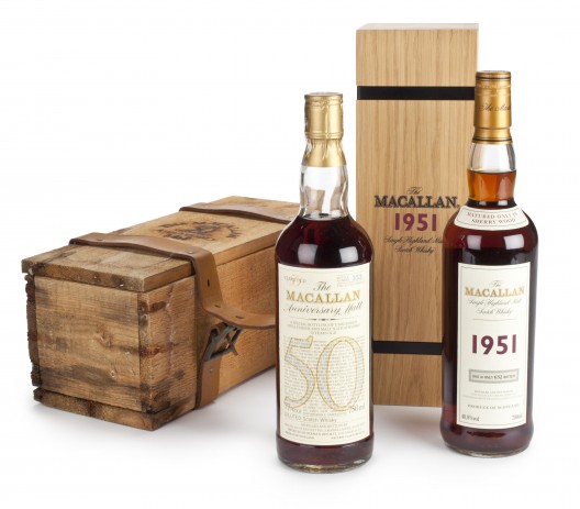 A 50 years old bottle of Macallan Anniversary Scotch sold for $40k