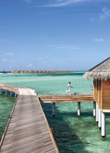 This ultra-luxurious 5-star Constance Moofushi Resort in Maldives combines a ravishing natural setting with a holiday-inspired design