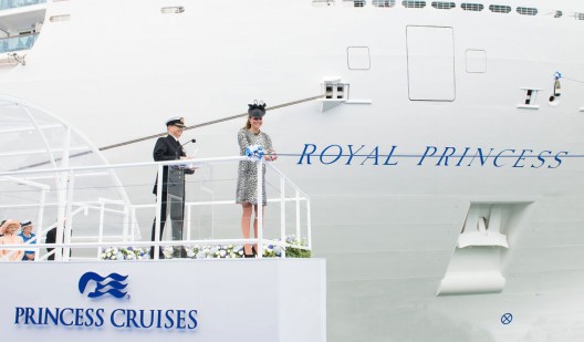 Royal Princess Cruise Ship Christened by The Duchess Of Cambridge