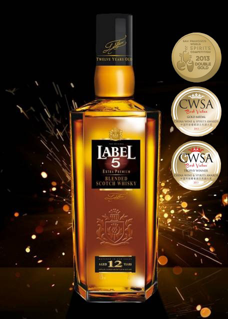 Two Gold Medals for LABEL 5 - Leading Scotch Whisky Brand