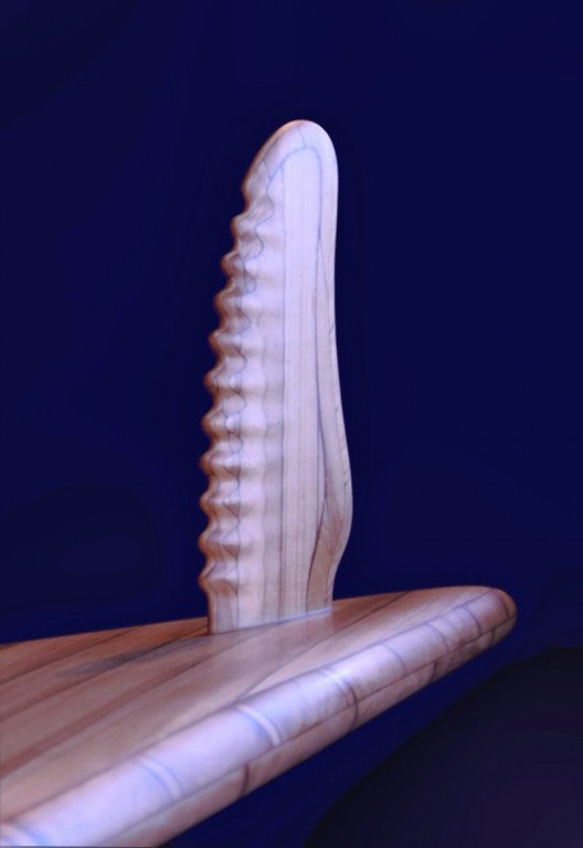 Roy Stewarts Dragon longboard is 165 inches long