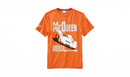 The Steve McQueen Collection features a variety of items, including T-shirts, racing jackets, polos, and a baseball cap.