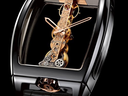 The Swiss manufacturer of watches, Corum, has introduced a new watch of his famous Golden Bridge model