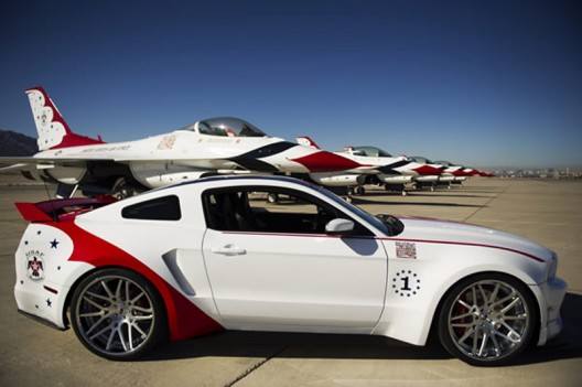 Unique U.S. Air Force Thunderbirds Edition 2014 Ford Mustang GT sells for $398,000