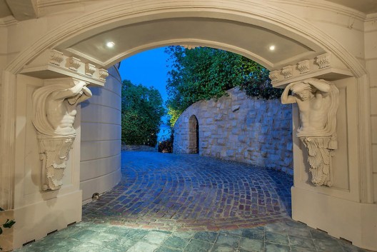 1091 Laurel Way, Beverly Hills, California is a, private, gated, French Rococco style Tennis Court estate