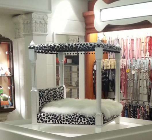 Bejeweled dog furniture commissioned for a chihuahua sells at Harrods