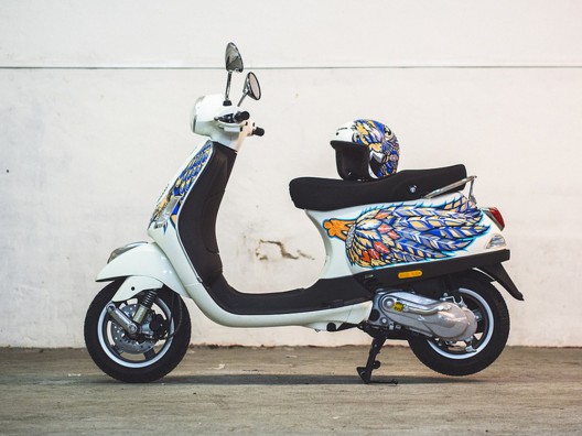 Harrods Olympus Pen Art Edition by Suzko comes with matching Vespa