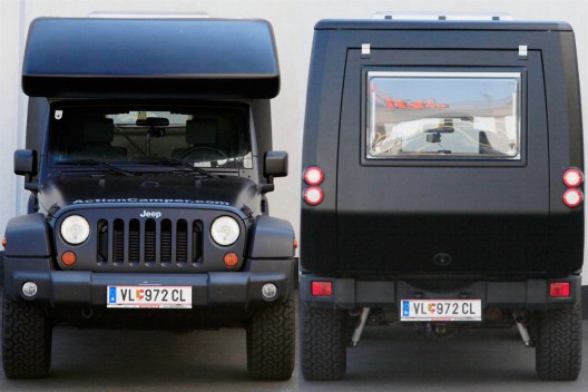 The Jeep Action Camper is an expedition ready slide-on camper developed for two passengers