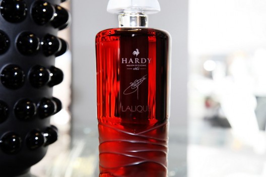 The latest bottle of premium cognac company Hardy made by Lalique