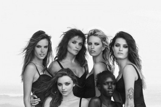 Supermodels strike a pose for Pirelli in honor of the iconic Calendars 50th Anniversary