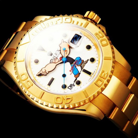 new 18ct yellow gold Special Edition Popeye Rolex Yachtmaster